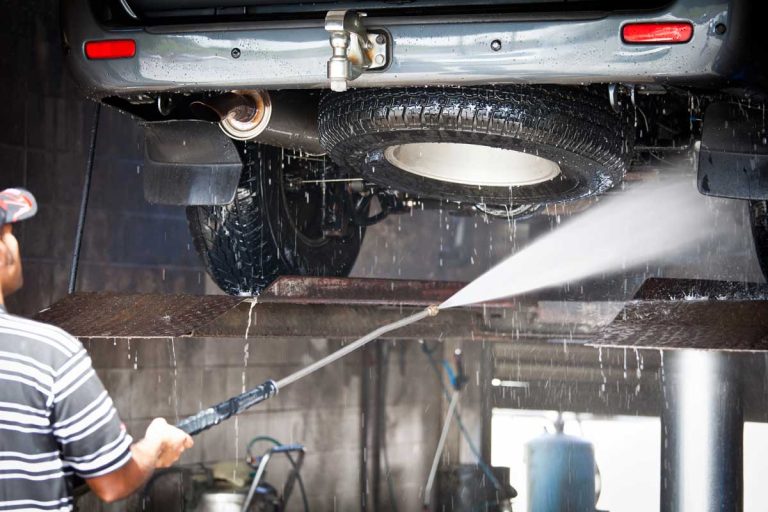 Best car wash membership Katy TX includes undercarriage cleaning with high-pressure hose for deep vehicle maintenance care.